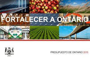 Highlights brochure - Ontario Budget 2015