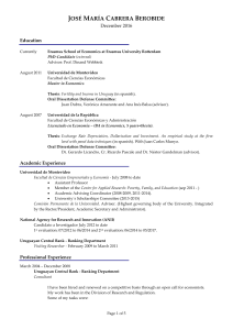 CV - Universidad de Montevideo