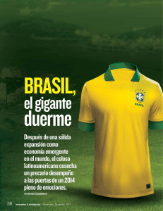 Despu&eacute;s de una s&oacute;lida expansi&oacute;n como econom&iacute;a emergente en el