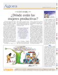 ¿Dónde están las mujeres productivas?, Ágora, La Prensa Libre