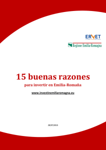 15 buenas razones - Invest in Emilia