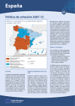 Pólítica de cohesión en España, periodo 2007-2013
