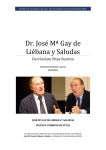 José Mª Gay de Liébana y Saludas. Sucinto Currículum Vitae