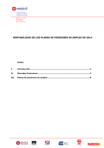 rentabilidad de los planes de pensiones de empleo en 2014