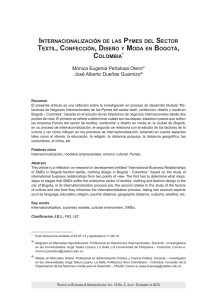 INTERNACIONALIZACIÓN DE LAS PYMES DEL SECTOR TEXTIL
