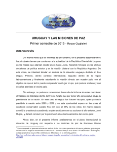 Uruguay y las misiones de paz