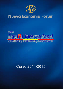 Curso 2014/2015 - Nueva Economía Fórum