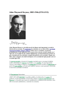 John Maynard Keynes, 1883-1946.(ENSAYO)