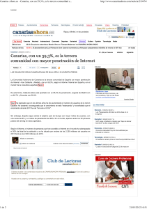 Canarias Ahora.es - Canarias, con un 59,3%, es la tercera