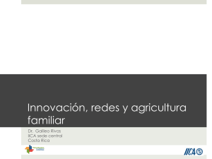 Innovaci&oacute;n, redes y agricultura familiar