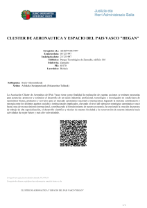 cluster de aeronautica y espacio del pais vasco "hegan"