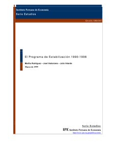 El Programa de Estabilización 1990-1998