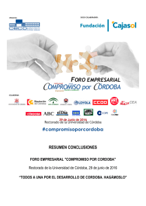 conclusiones - Foro empresarial Compromiso por Córdoba