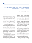 tamaño de la empresa. modelo productivo. efectos en la globalización