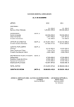 BALANCE GENERAL CONSOLIDADO AL 31 DE DICIEMBRE