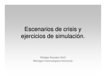 Escenarios de crisis y ejercicios de simulacion