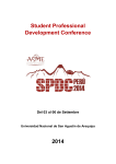Student Professional Development Conference 2014