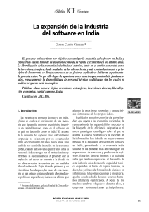 La expansión de la industria del software en India