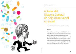 Actores del Sistema General de Seguridad Social en salud