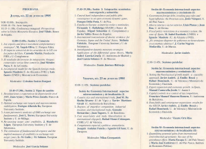PROGRAMA 12.00-13.45h.: Sesión 1: Comercio Moderador
