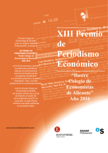 XIII Premio de Periodismo Económico