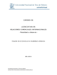CARRERA DE LICENCIATURA EN RELACIONES COMERCIALES
