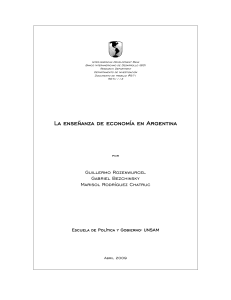 La enseñanza de economía en Argentina - Inter