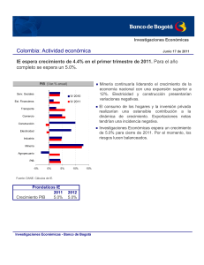 Informe Pre-PIB - Banco de Bogot&aacute;
