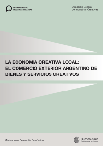 La economía creativa local-El comercio exterior de bienes y