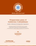 Propuestas para el Gobierno Colombiano