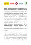 acuerdo de propuestas para la negociación tripartita