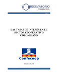 las tasas de interés en el sector cooperativo colombiano