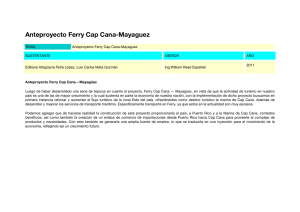Anteproyecto Ferry Cap Cana-Mayaguez