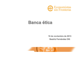 Beatriz Fernández. Finanzas éticas.