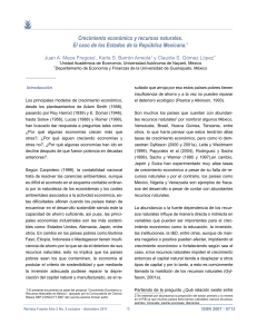 Crecimiento económico y recursos naturales. El