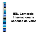 IED, Comercio Internacional y Cadenas de Valor