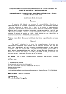1 Competitividad de la economía española a través del comercio