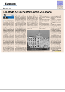 El Estado del Bienestar: Suecia vs España Obama, España y los