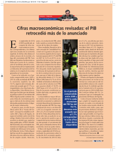 Cifras macroeconómicas revisadas: el PIB retrocedió más