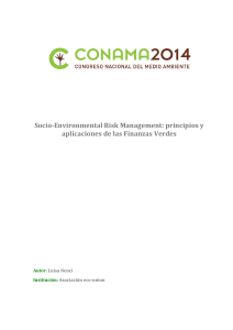 Socio-Environmental Risk Management: principios y