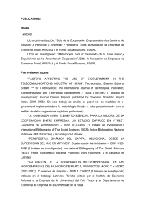 PUBLICATIONS Books . National Libro de investigación: “Guía de la