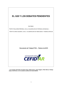 el g20 y los debates pendientes - ADIMRA