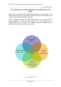 Los movimientos en el espacio geográfico son posibles gracias a