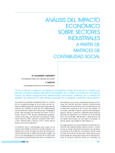 an&aacute;lisis del impacto econ&oacute;mico sobre sectores industriales a partir
