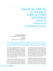 análisis del impacto económico sobre sectores industriales a partir