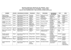 beneficiarios del programa de crédito – beca