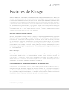 Factores de Riesgo