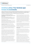 América Latina: Tres factores que frenan el crecimiento