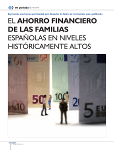 el ahorro financiero de las familias españolas en niveles