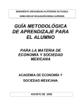 Guía metodológica de Economía y Sociedad Mexicana